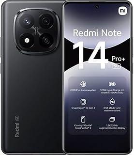 XIAOMI Redmi Note 14 Pro+ 5G Smartphone, 8+256Go, Noir, 200MP Pro-Grade AI Camera, IP68, 120W HyperCharge, fonctionnalités AI (Pas de Chargeur Inclus)