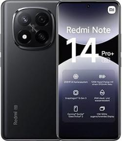 XIAOMI Redmi Note 14 Pro+ 5G Smartphone, 8+256Go, Noir, 200MP Pro-Grade AI Camera, IP68, 120W HyperCharge, fonctionnalités AI (Pas de Chargeur Inclus)