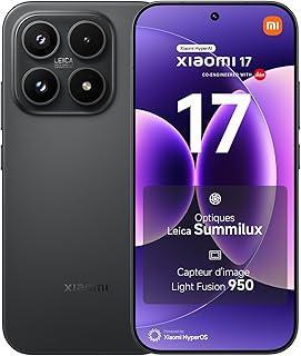 Xiaomi 17, Smartphone 12+256 GB, Optique Leica Summilux, Capteur Light Fusion 950, Batterie 6330mAh (typ), Xiaomi HyperAI, Bleu, Garantie 2 Years, Chargeur Non fourni