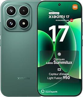 Xiaomi 17, Smartphone 12+256 GB, Optique Leica Summilux, Capteur Light Fusion 950, Batterie 6330mAh (typ), Xiaomi HyperAI, Rose, Garantie 2 Years, Chargeur Non fourni