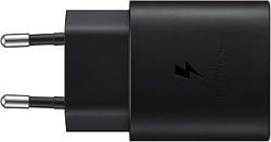 Samsung Chargeur USB C, Adaptateur Secteur 25W Ultra Rapide, Adaptateur USB C vers USB, Chargeur samsung Charge Rapide, Original, sans câble, Noir