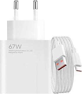 Xiaomi 67 W HyperCharge Combo (Type-A) - Chargeur de 67 W, Port USB, câble USB-C, Identification Intelligente des appareils, Blanc (Version ES)