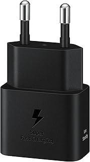 Chargeur pour téléphone Mobile Samsung Chargeur Secteur 25W avec Cable USBC Noir