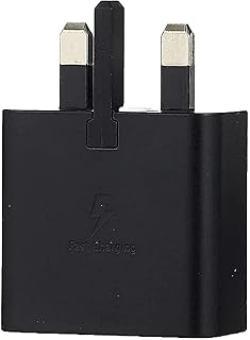 Samsung Galaxy Official Chargeur rapide adaptable 15 W (avec câble de données USB-C vers C) Noir