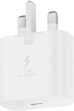 Samsung 3 Amp 25W USB C UK Mains Charger with USB C to C Cable White - EP-TA800XWEGGB