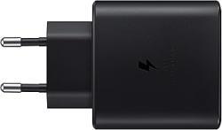 Samsung Chargeur USB C, Adaptateur Secteur 25W Ultra Rapide, Charge Rapide, Samsung Chargeur Original, sans câble, Noir